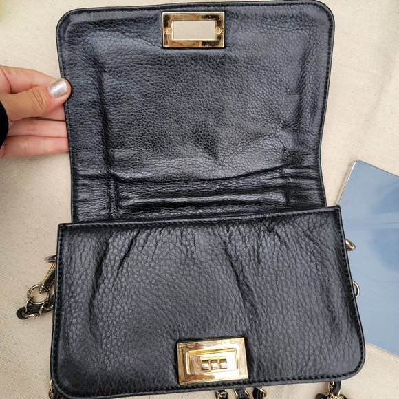 WHEREVER YOU GO, I WILL GO WITH YOU Black Chain Leather Crossbody - Picture 4 of 6